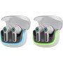 Bluetooth гарнитура (стерео)  TWS Defender CyberDots 290, игровые, белый