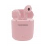 Bluetooth гарнитура (стерео)  TWS Telefunken TF-1000B, розовый