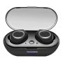 Bluetooth гарнитура (стерео)  TWS Telefunken TF-1101B, чёрн/серебристый