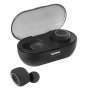 Bluetooth гарнитура (стерео)  TWS Telefunken TF-1101B, чёрн/серебристый