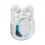 Bluetooth гарнитура (стерео)  TWS AXXA AB-04, BT 5.3, 250 мАч, LED, белый