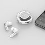 Bluetooth гарнитура (стерео)  TWS AXXA AB-04, BT 5.3, 250 мАч, LED, белый