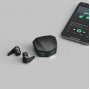 Bluetooth гарнитура (стерео)  TWS AXXA AB-08, BT 5.4, 400 мАч, Gaming, LED, чёрный