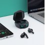 Bluetooth гарнитура (стерео)  TWS AXXA AB-08, BT 5.4, 400 мАч, Gaming, LED, чёрный