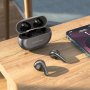 Bluetooth гарнитура (стерео)  TWS Borofone BW09, серебро