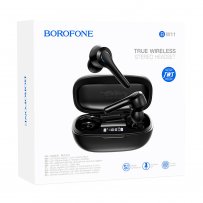 Bluetooth гарнитура (стерео)  TWS Borofone BW11, чёрный