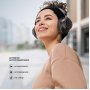 Bluetooth гарнитура (стерео) Deppa Stereo Core ANC, BT 6.0, 400мАч, накладная, чёрный