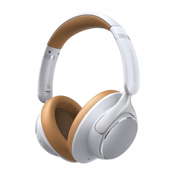 Bluetooth гарнитура (стерео) Deppa Stereo Core ANC, BT 6.0, 400мАч, накладная, белый