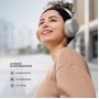 Bluetooth гарнитура (стерео) Deppa Stereo Core ANC, BT 6.0, 400мАч, накладная, белый
