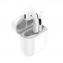 Bluetooth гарнитура (стерео)  TWS Deppa Air Neo, функция беспроводной зарядки Qi, белый