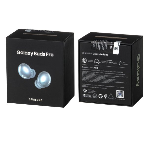 Bluetooth гарнитура (стерео)  TWS Galaxy Buds Pro v 5.0, серебро