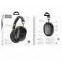 Bluetooth гарнитура (стерео) Hoco W35 Max Joy (v. 5.3), полноразмерная, TF, AUX, чёрный
