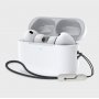 Bluetooth гарнитура (стерео)  TWS Deppa Air Pro 4 ANC, BT6.0, QI, 300 mAh, белый