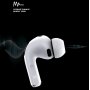 Bluetooth гарнитура (стерео)  TWS Deppa Air Pro 4 ANC, BT6.0, QI, 300 mAh, белый