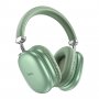 Bluetooth гарнитура (стерео) Hoco W35 Max Joy (v. 5.3), полноразмерная, TF, AUX, зелёный