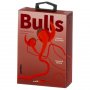 Наушники Perfeo BULLS внутриканальные, тканевый провод красные (30)