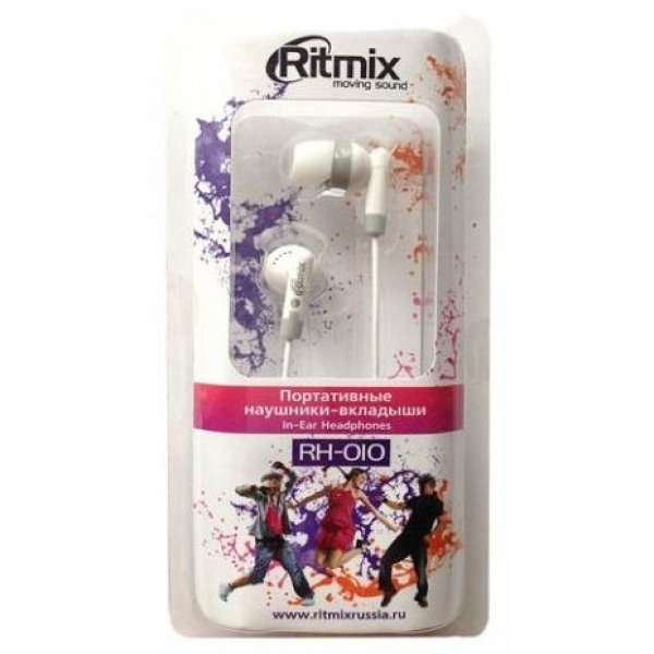 Наушники RH-010 Ritmix, белые