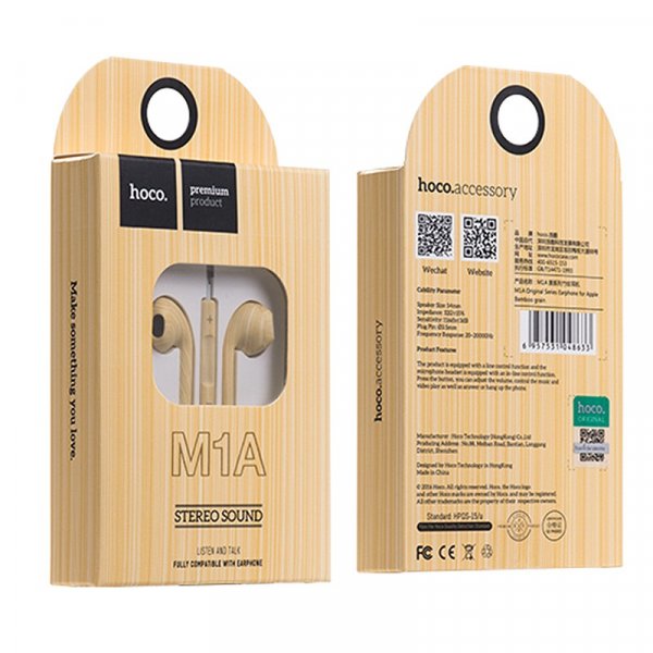 Гарнитура Hoco M1A Bamboo grain