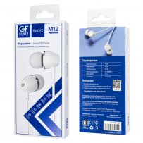 Наушники с микрофоном GFPoWeR M12 White