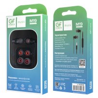 Наушники с микрофоном GFPoWeR M19 Black (120.480)