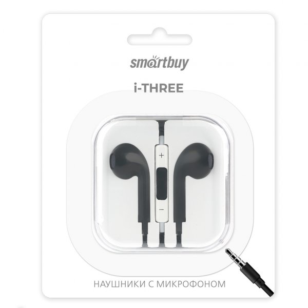 SBH-104 Гарнитура с ПДУ I-three, чёрная
