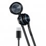 Гарнитура WALKER H735, Type-C, вкладыши, кнопка ответа, серый