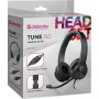 Гарнитура полноразмерная Defender Tune 150, кабель 1.8м, чёрный