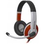 Гарнитура полноразмерная игровая Defender Warhead G-120, кабель 2м, красный+белый