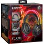 Гарнитура полноразмерная игровая Defender Flame, RGB подсветка, USB + 2*3.5 Jack, кабель 2 м, чёрный