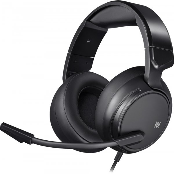 Гарнитура полноразмерная игровая Defender Shadow, Jack 3.5 мм (4 pin), переходник, кабель 2 м, чёрный