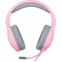 Гарнитура полноразмерная игровая Redragon Mento, RGB, USB + 2 х Jack 3.5, кабель 1.8 м, розовый