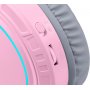 Гарнитура полноразмерная игровая Redragon Mento, RGB, USB + 2 х Jack 3.5, кабель 1.8 м, розовый