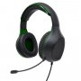 Гарнитура полноразмерная игровая Perfeo ACTION, разъёмы 2x3.5 мм (3 pin), кабель 1.8м, чёрно-зелёный