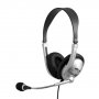 Гарнитура накладная Ritmix RH-533, USB, серебристый