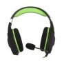 Гарнитура полноразмерная игровая SmartBuy SBHG-2100 RUSH VIPER, 50мм, амбюшюры велюр, черн/зелен
