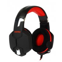 Гарнитура полноразмерная игровая SmartBuy SBHG-2200 RUSH VIPER, 50мм, амбюшюры велюр, черн/красн