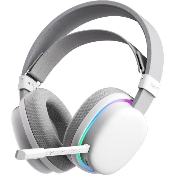Bluetooth гарнитура (стерео) AULA G7, полноразмерная, белый