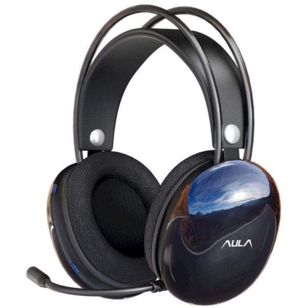 Гарнитура полноразмерная игровая AULA S505 BLACK USB, RGB подсветка