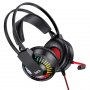 Гарнитура полноразмерная Hoco W105, 3.5 Jack + USB, кабель 2м, красный