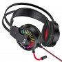 Гарнитура полноразмерная Hoco W105, 3.5 Jack + USB, кабель 2м, красный