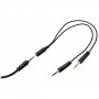 Гарнитура полноразмерная игровая Perfeo RGF AIR, разъём 3.5 м (4 pin) и USB (LED), переходник, 1.8м