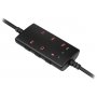 Гарнитура полноразмерная игровая Redragon Aurora 7.1 звук, USB, чёрный