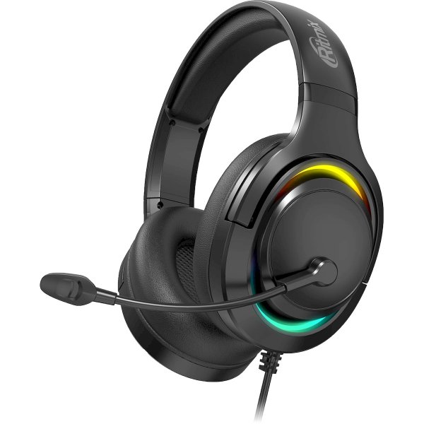 Гарнитура полноразмерная игровая Ritmix RH-615M, чёрный