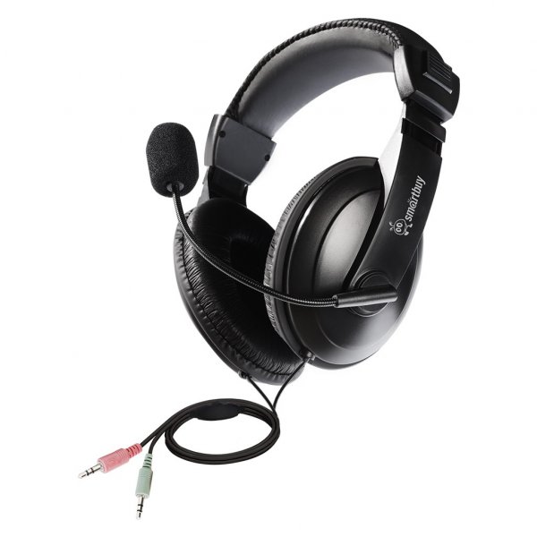 Гарнитура полноразмерная SmartBuy SBH-7000 COMMANDO, рег.громкости, кабель 2.5м (24)