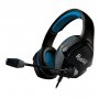 Гарнитура полноразмерная игровая SmartBuy SBHG-9730 RUSH ASPID, 40мм, переходник для ПК, чёрн/синий