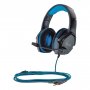 Гарнитура полноразмерная игровая SmartBuy SBHG-9730 RUSH ASPID, 40мм, переходник для ПК, чёрн/синий