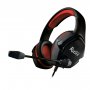 Гарнитура полноразмерная игровая SmartBuy SBHG-9740 RUSH ASPID, 40мм, переходник для ПК, чёрн/красн