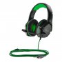 Гарнитура полноразмерная игровая SmartBuy SBHG-9760 RUSH ASPID, 40мм, переходник для ПК, чёрн/зел
