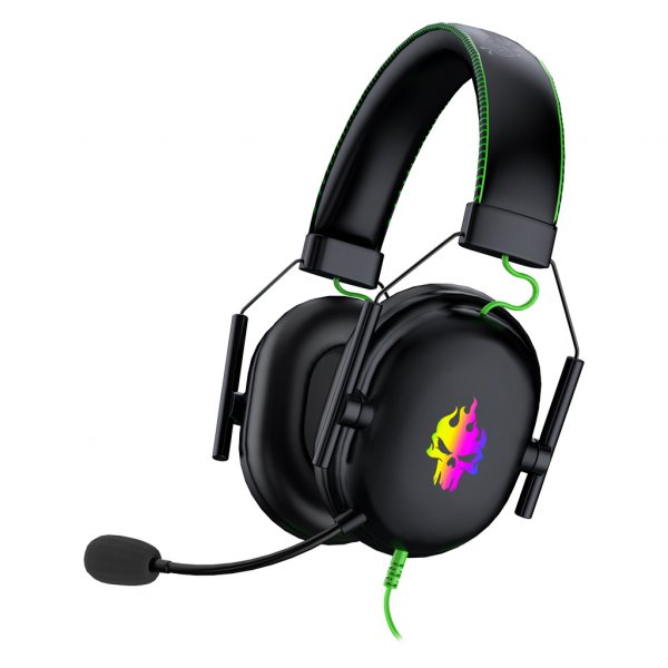 Гарнитура полноразмерная игровая SmartBuy SBHG-9790 GHOST, подсветка, 40мм, кабель 2.1м, 2 х 3,5+USB