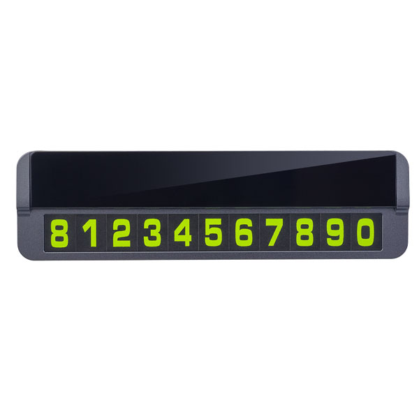 Автовизитка Perfeo PARKING MEMO, металл, графит